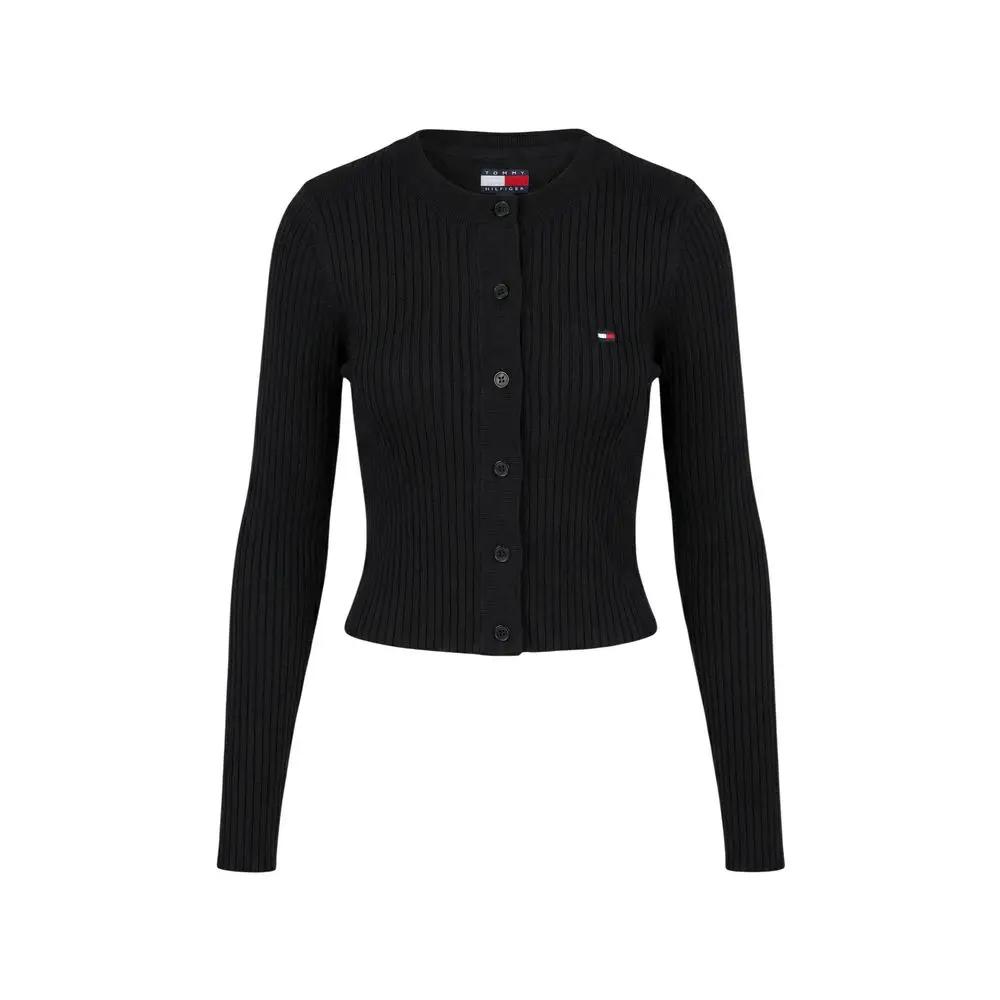 Tommy Hilfiger Jeans Black Organic Cotton Cardigan
