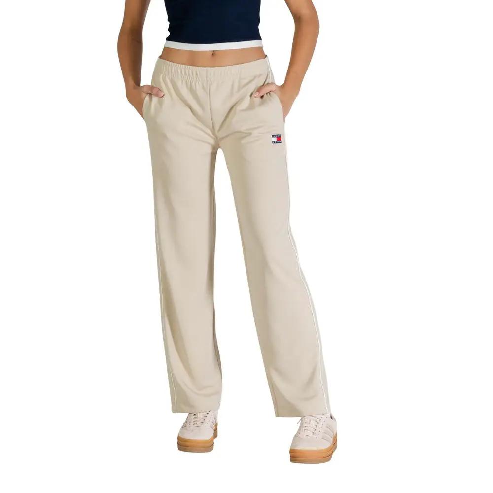 Tommy Hilfiger Jeans Tommy Hilfiger Jeans Beige Recycled Polyester Joggers (Workout Pants)