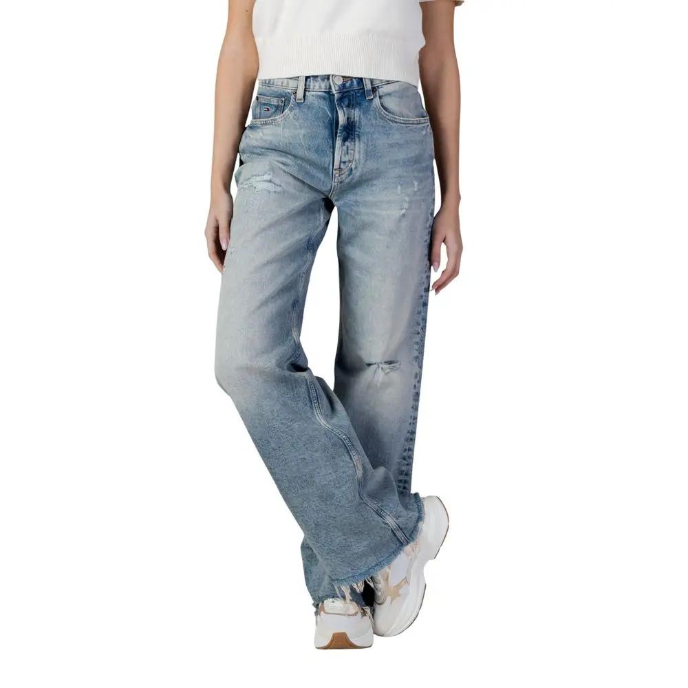 Tommy Hilfiger Jeans Tommy Hilfiger Jeans Light Blue Recycled Cotton Bootcut Jeans