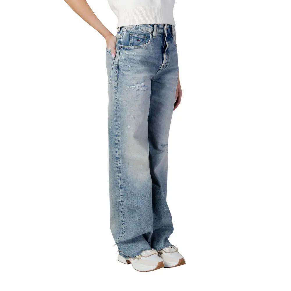Tommy Hilfiger Jeans Tommy Hilfiger Jeans Light Blue Recycled Cotton Bootcut Jeans