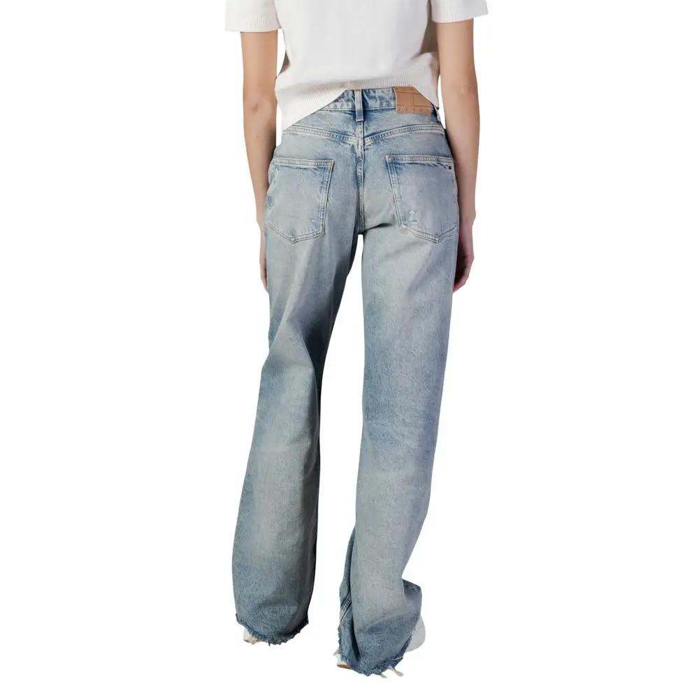 Tommy Hilfiger Jeans Tommy Hilfiger Jeans Light Blue Recycled Cotton Bootcut Jeans