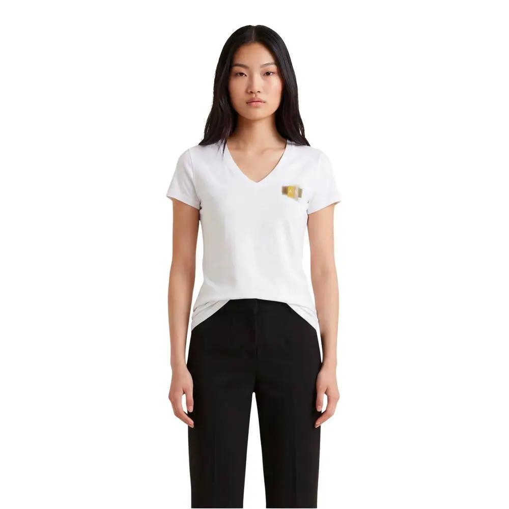 Armani Exchange Armani Exchange White Cotton T-Shirt