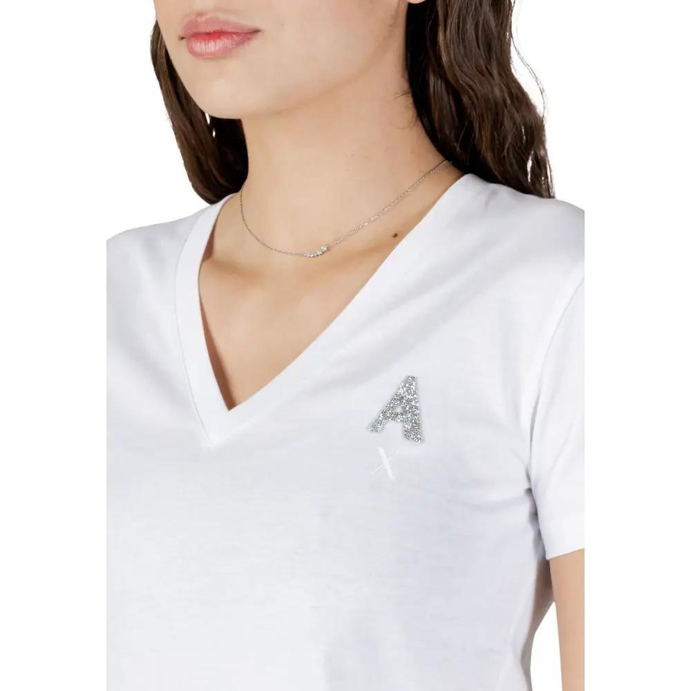 Armani Exchange Armani Exchange White Cotton T-Shirt