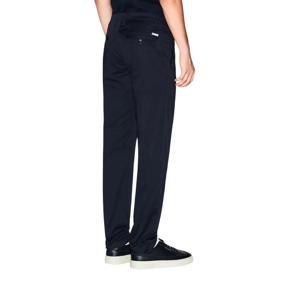 Armani Exchange Armani Exchange Blue Cotton Skinny Pants