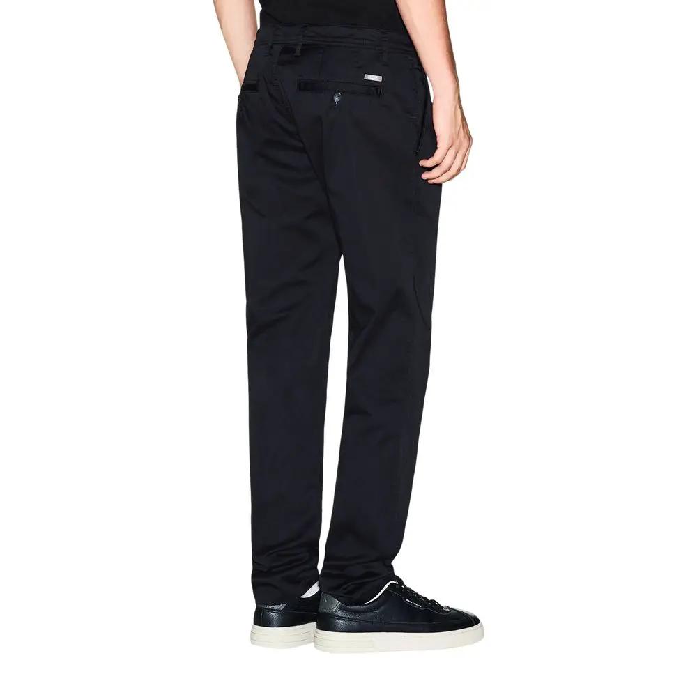 Armani Exchange Armani Exchange Black Cotton Skinny Pants