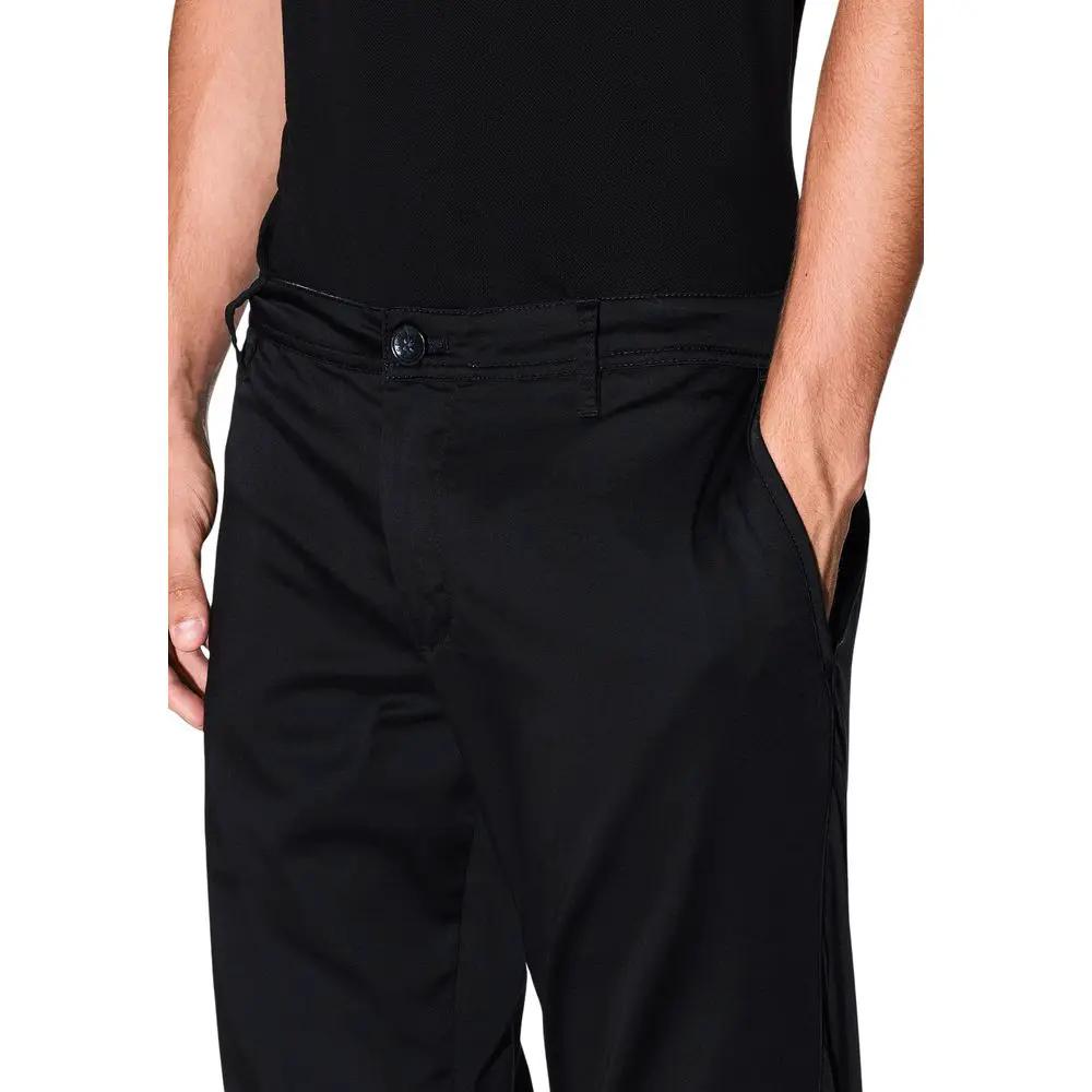Armani Exchange Armani Exchange Black Cotton Skinny Pants