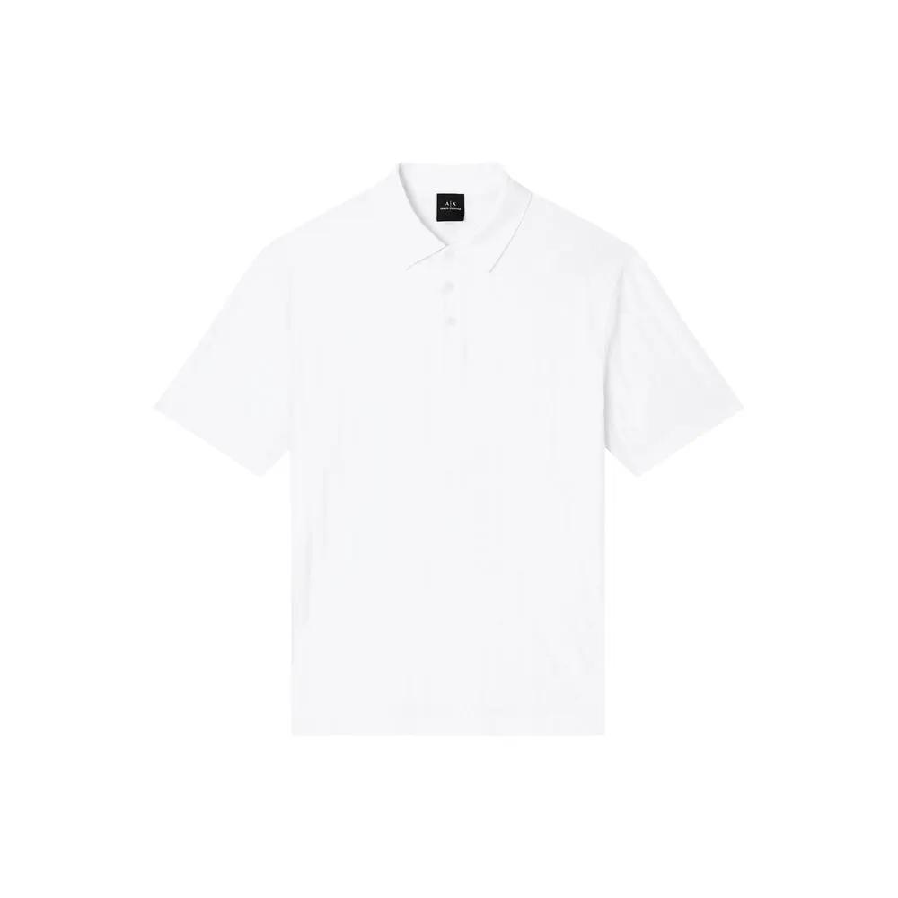 Armani Exchange Armani Exchange White Cotton Polo Shirt