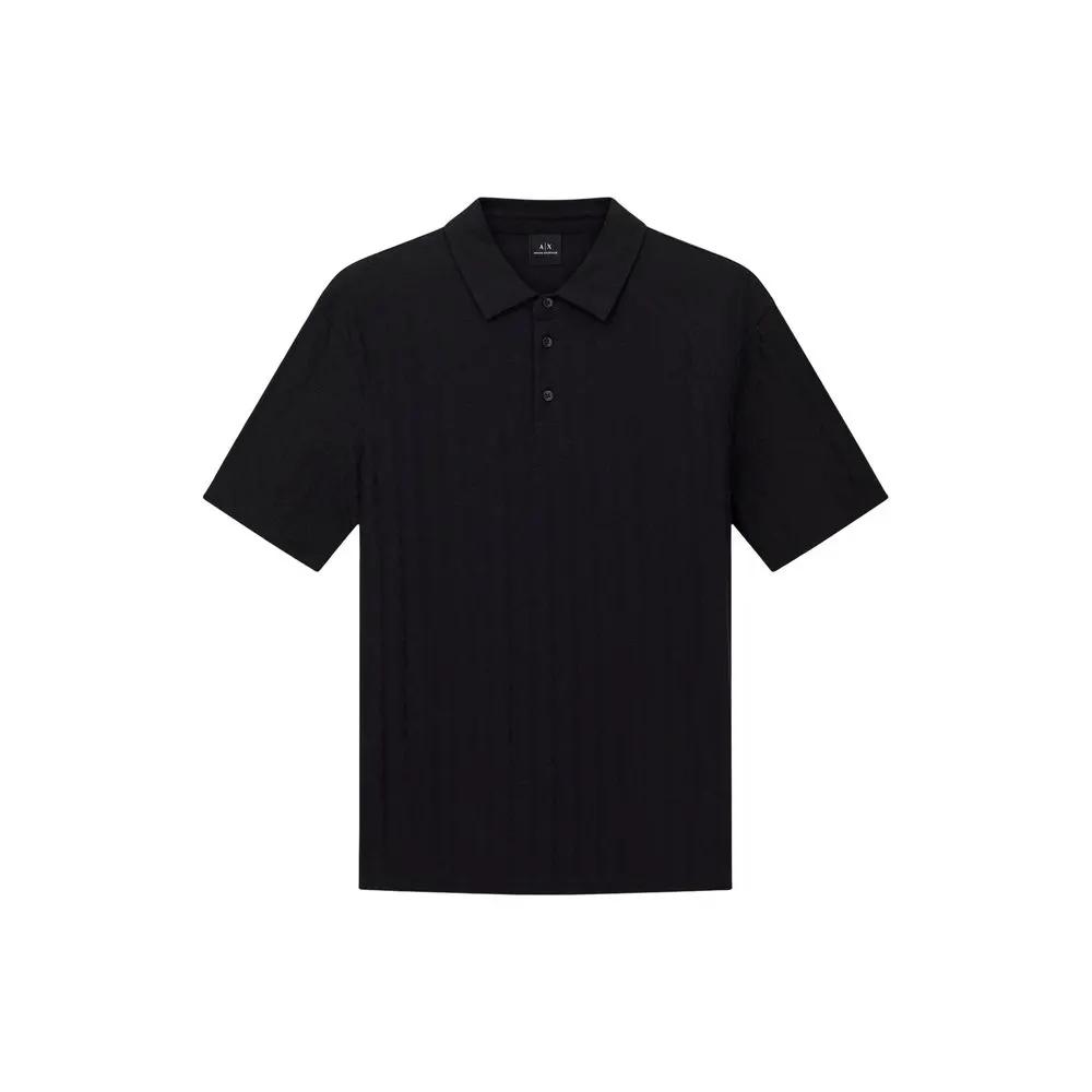 Armani Exchange Armani Exchange Black Cotton Polo Shirt