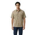 Armani Exchange Armani Exchange Beige Cotton Shortsleeve Shirt