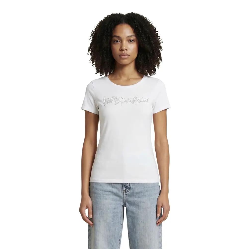 EA7 Emporio Armani White Elastane T-Shirt