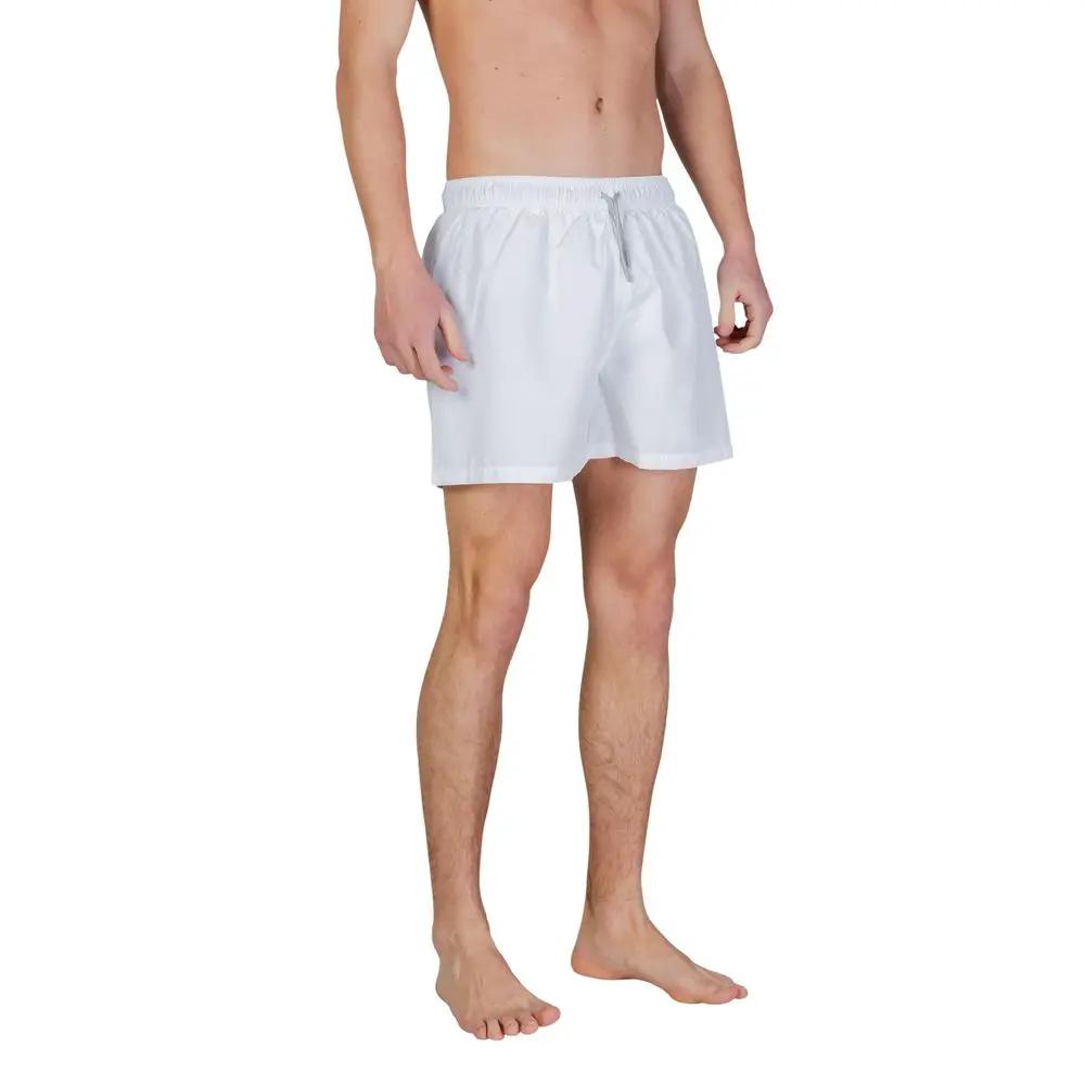 Short de bain bicolore en polyester EA7 Emporio Armani