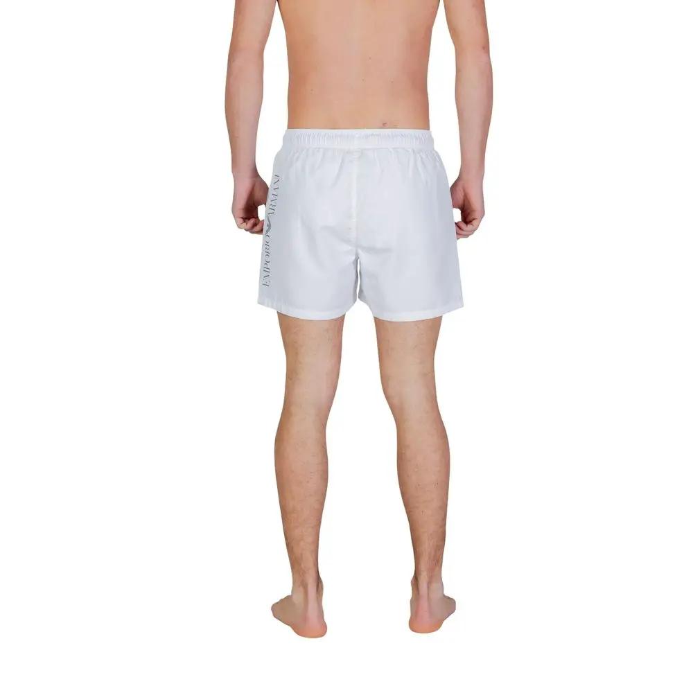Short de bain bicolore en polyester EA7 Emporio Armani