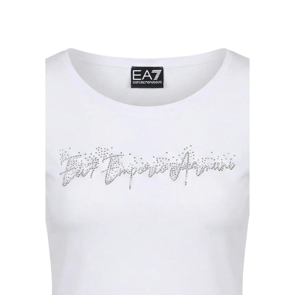 EA7 Emporio Armani White Elastane T-Shirt