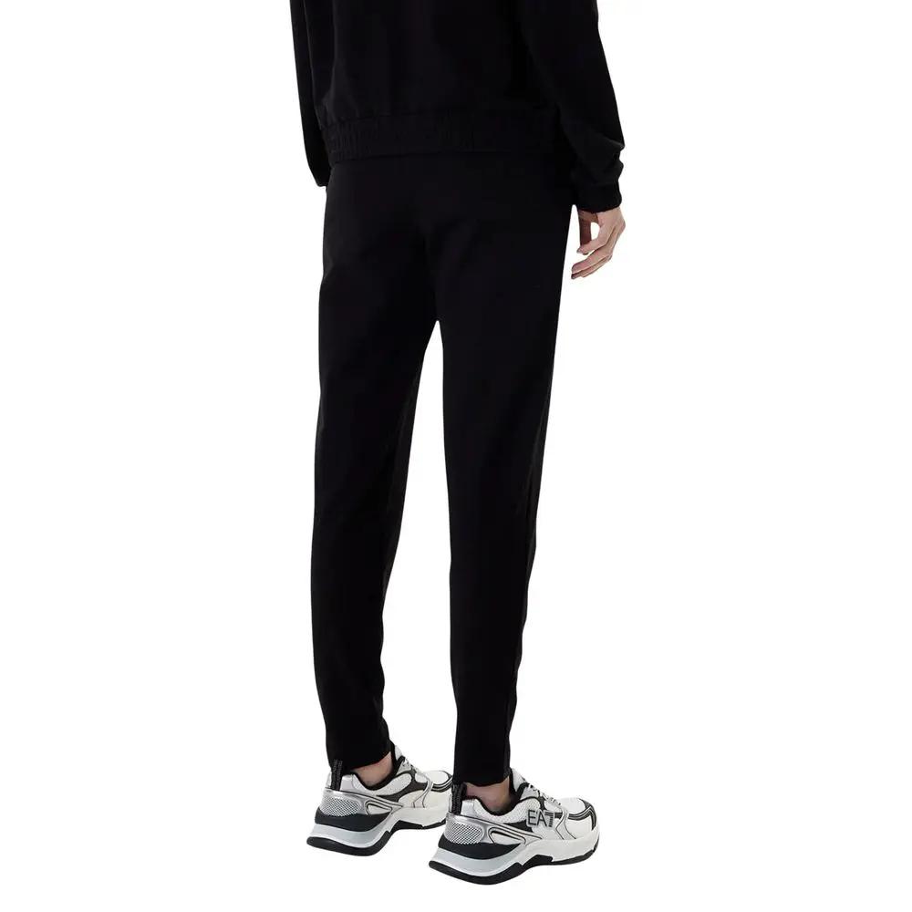 EA7 Emporio Armani Black Cotton Tracksuit
