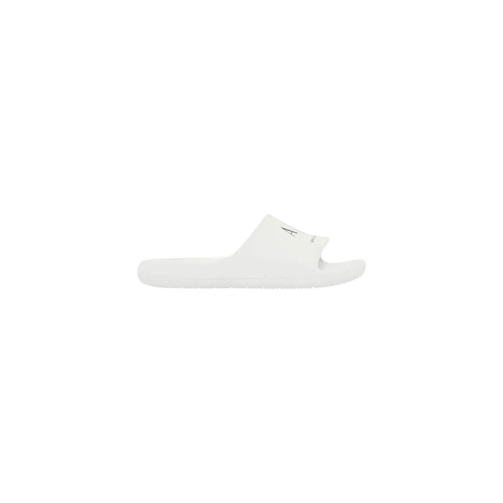 Armani Exchange Black And White EVA Slippers