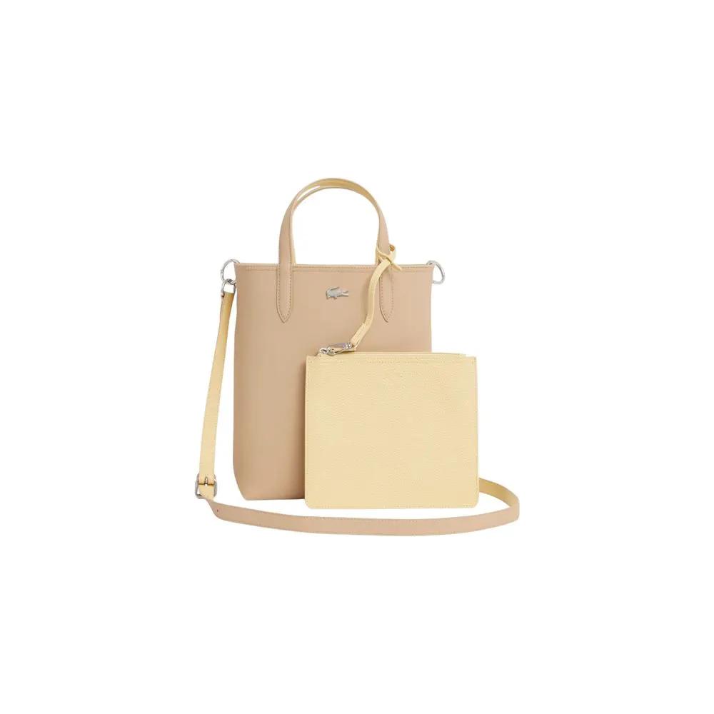 Lacoste Lacoste Beige Leather Handbag