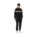 Survêtement en polyester Lacoste noir et blanc