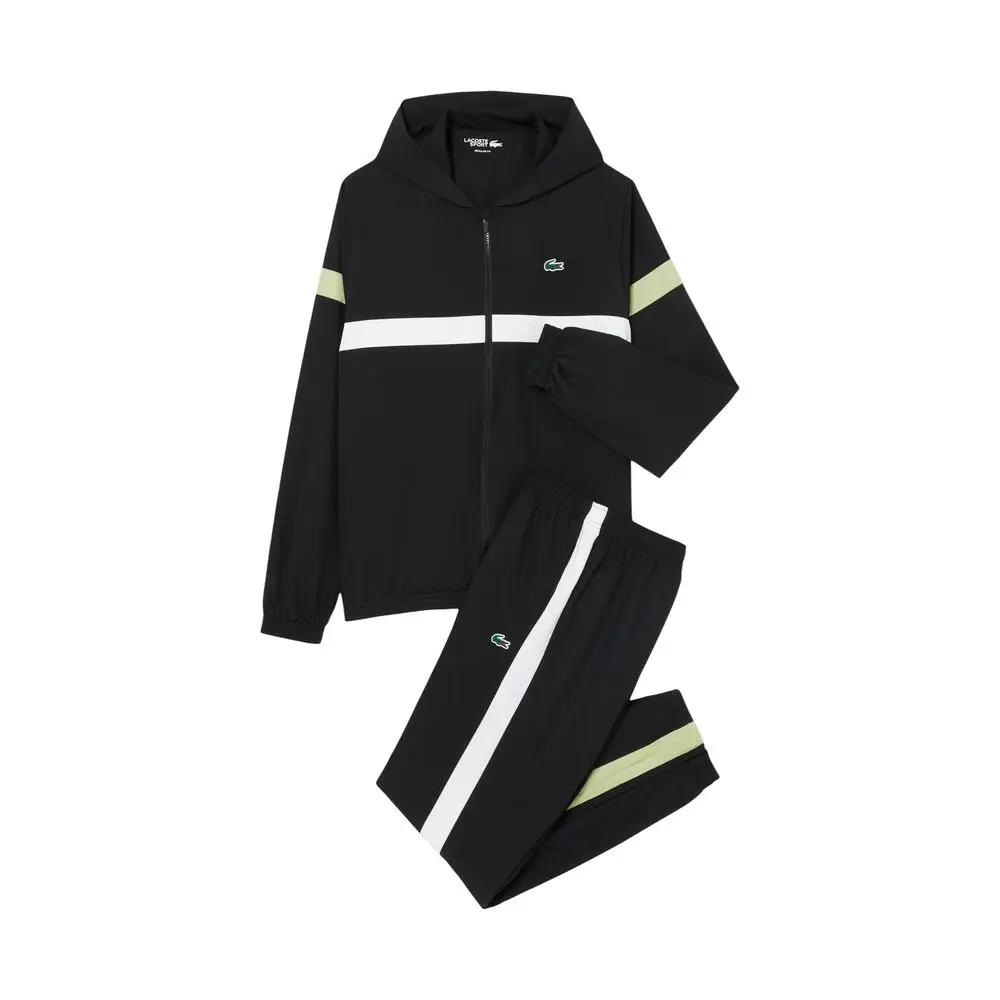 Lacoste Lacoste Black And White Polyester Sweatsuit