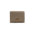 Portefeuille en cuir beige Calvin Klein