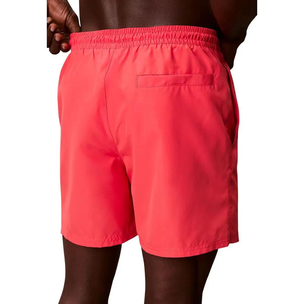 Short de bain Calvin Klein Jeans orange en polyester recyclé