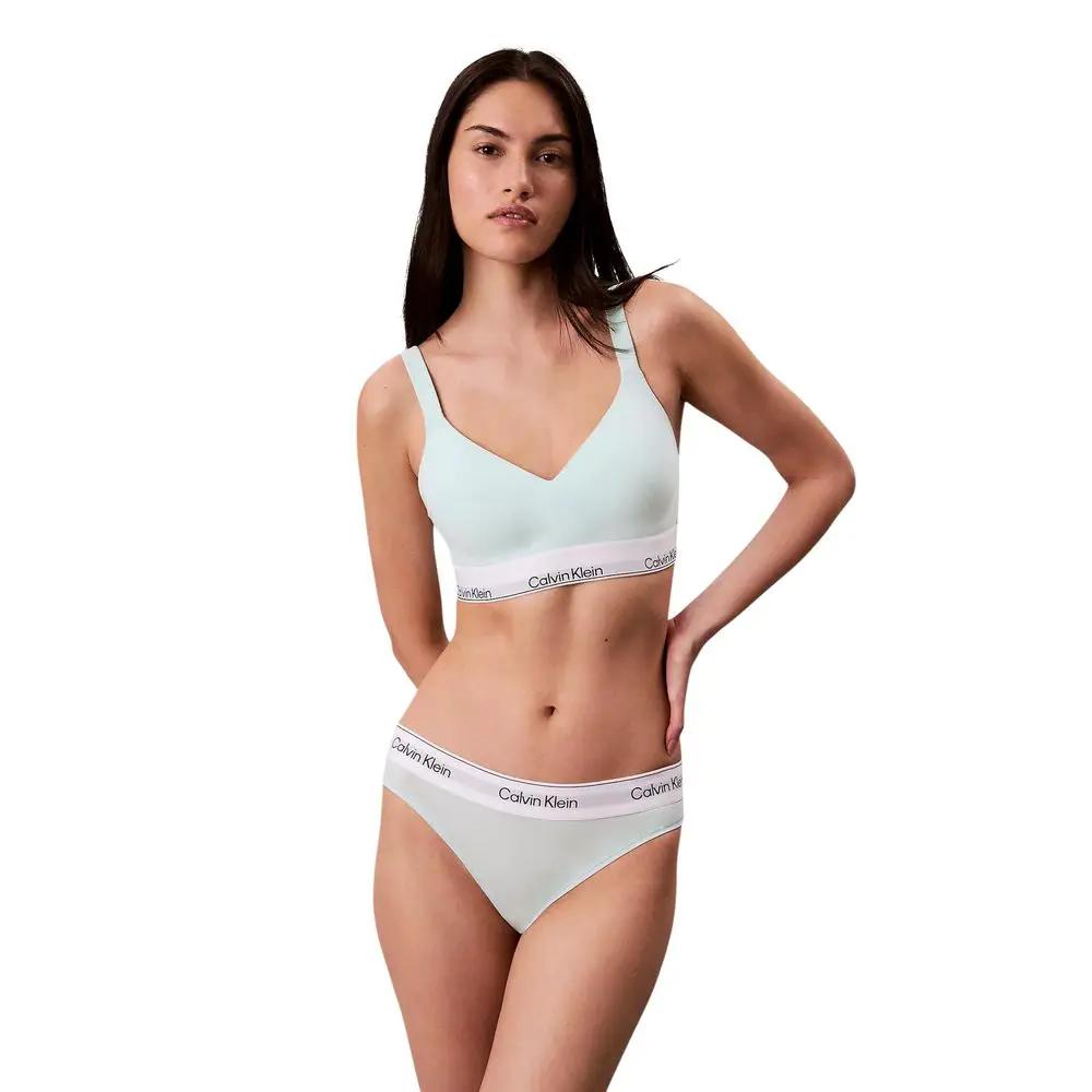 Soutien-gorge en coton vert Calvin Klein Underwear