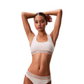 Soutien-gorge en coton crème Calvin Klein Underwear