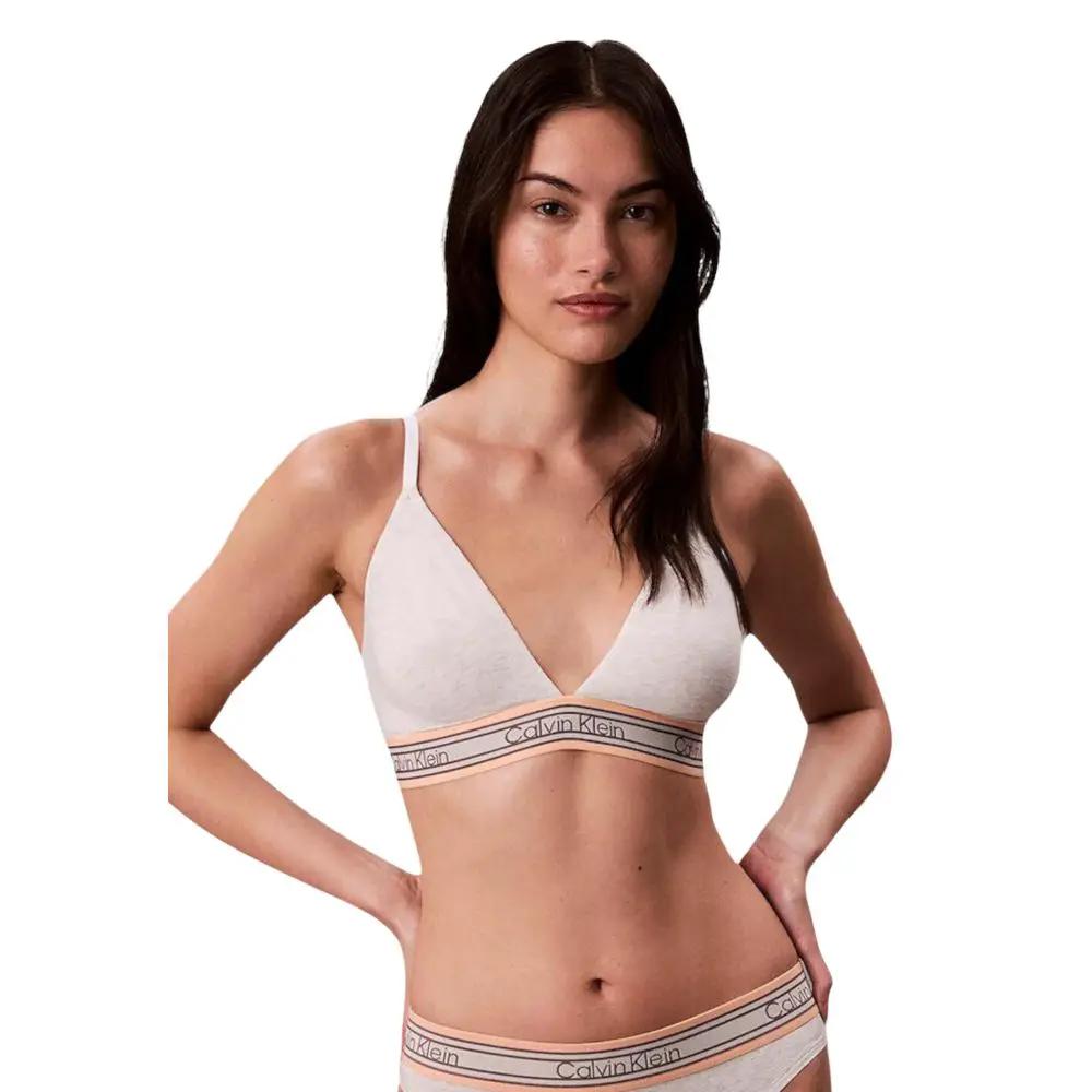Soutien-gorge en coton crème Calvin Klein Underwear