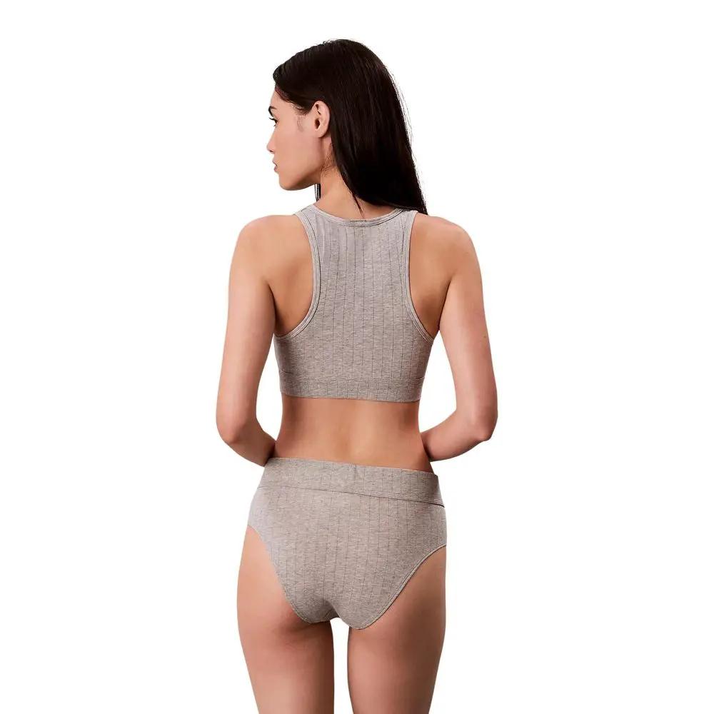 Calvin Klein Underwear Gray Cotton Bra