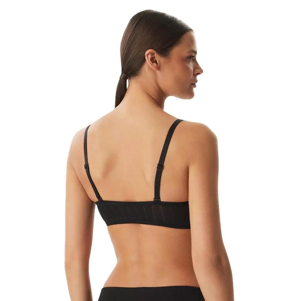Soutien-gorge en coton noir Calvin Klein Underwear