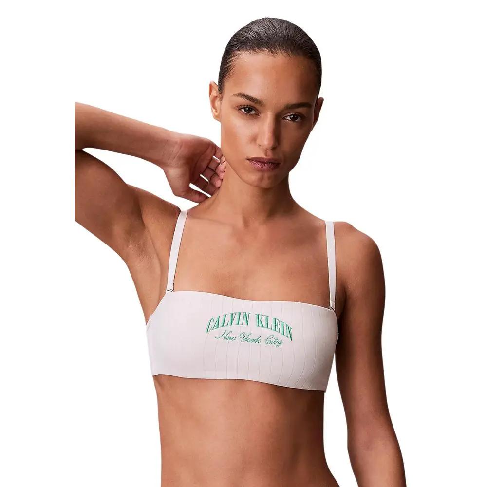 Soutien-gorge blanc en coton Calvin Klein Underwear
