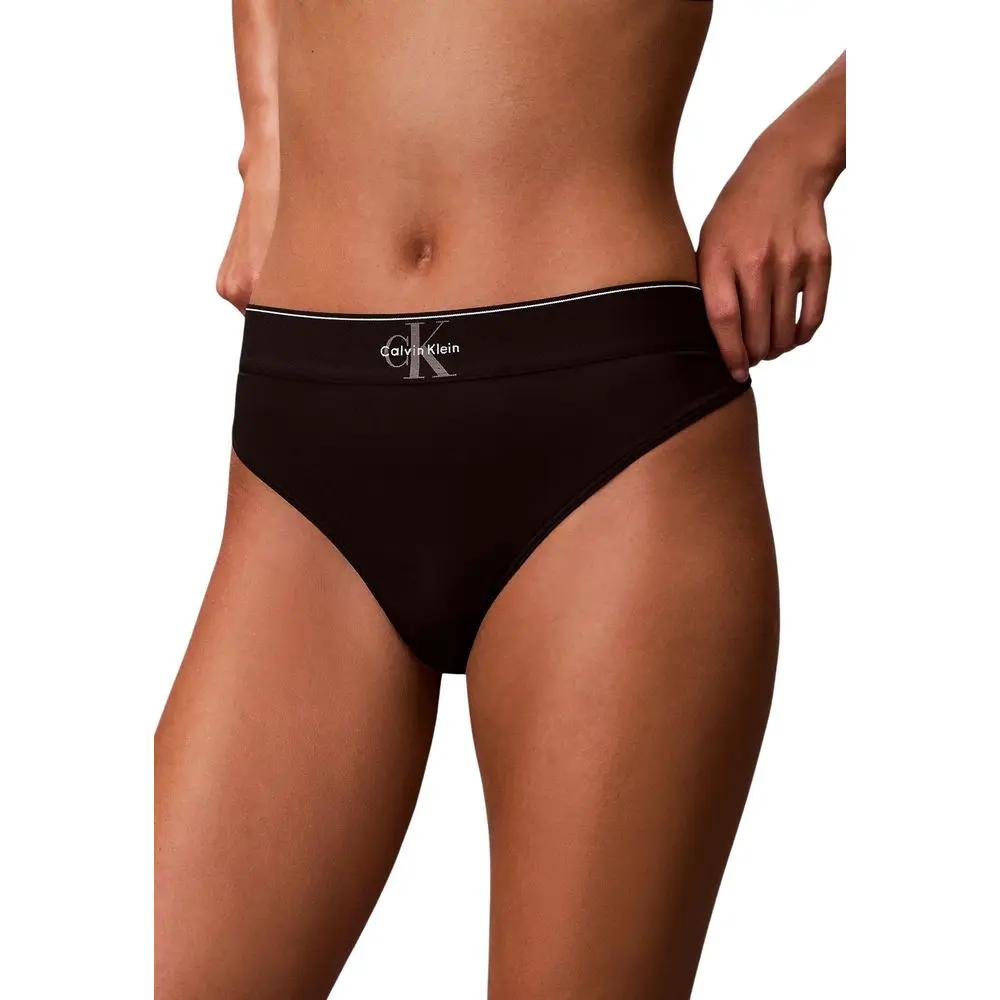 Calvin Klein Underwear Calvin Klein Underwear Black Recycled Polyester Pantie