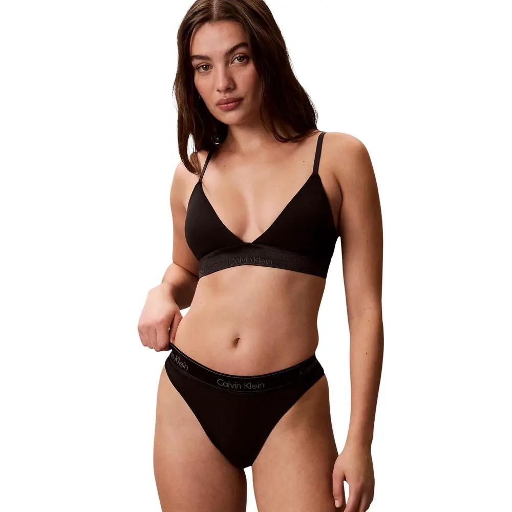 Soutien-gorge en coton noir Calvin Klein Underwear