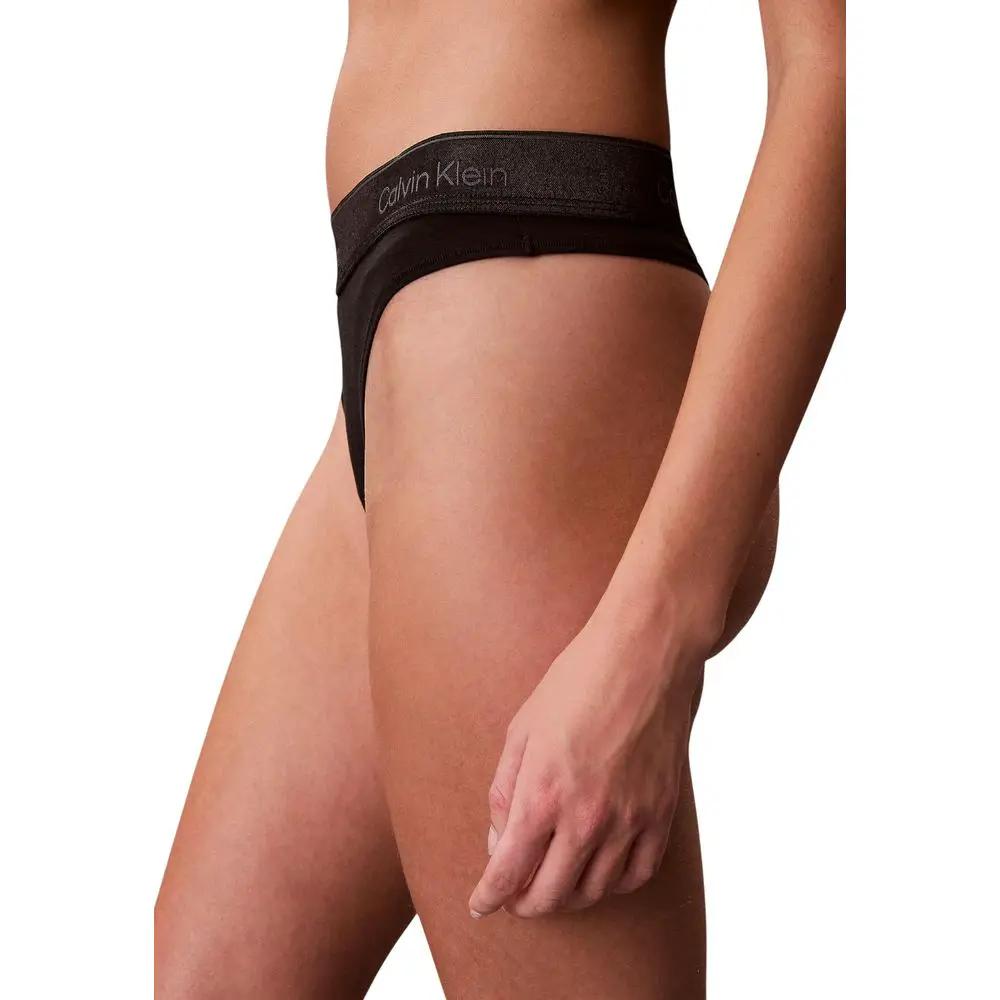 Calvin Klein Underwear Calvin Klein Underwear Black Cotton Pantie