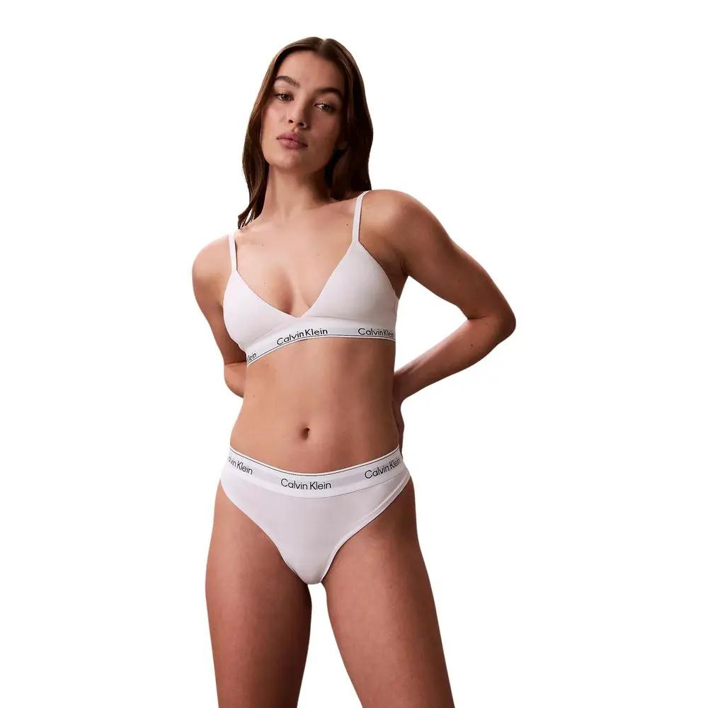 Slip en coton blanc Calvin Klein Underwear