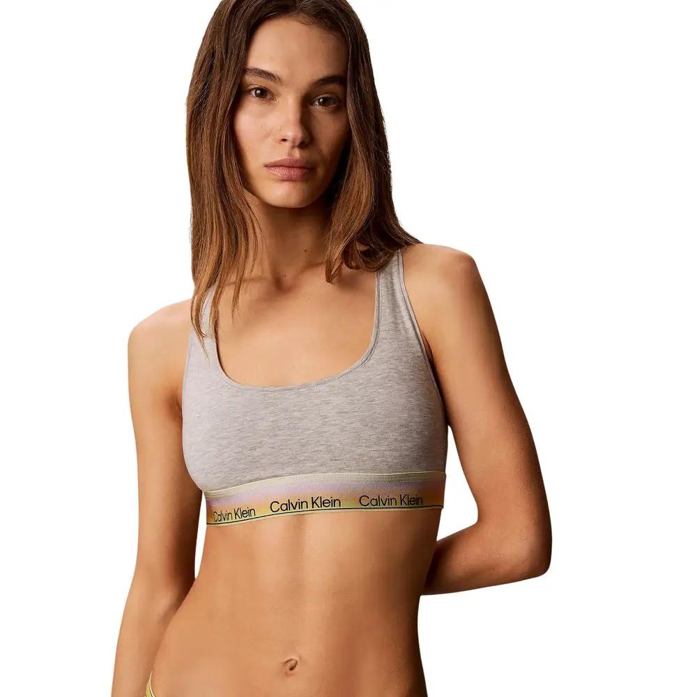 Calvin Klein Underwear Calvin Klein Underwear Gray Cotton Bra