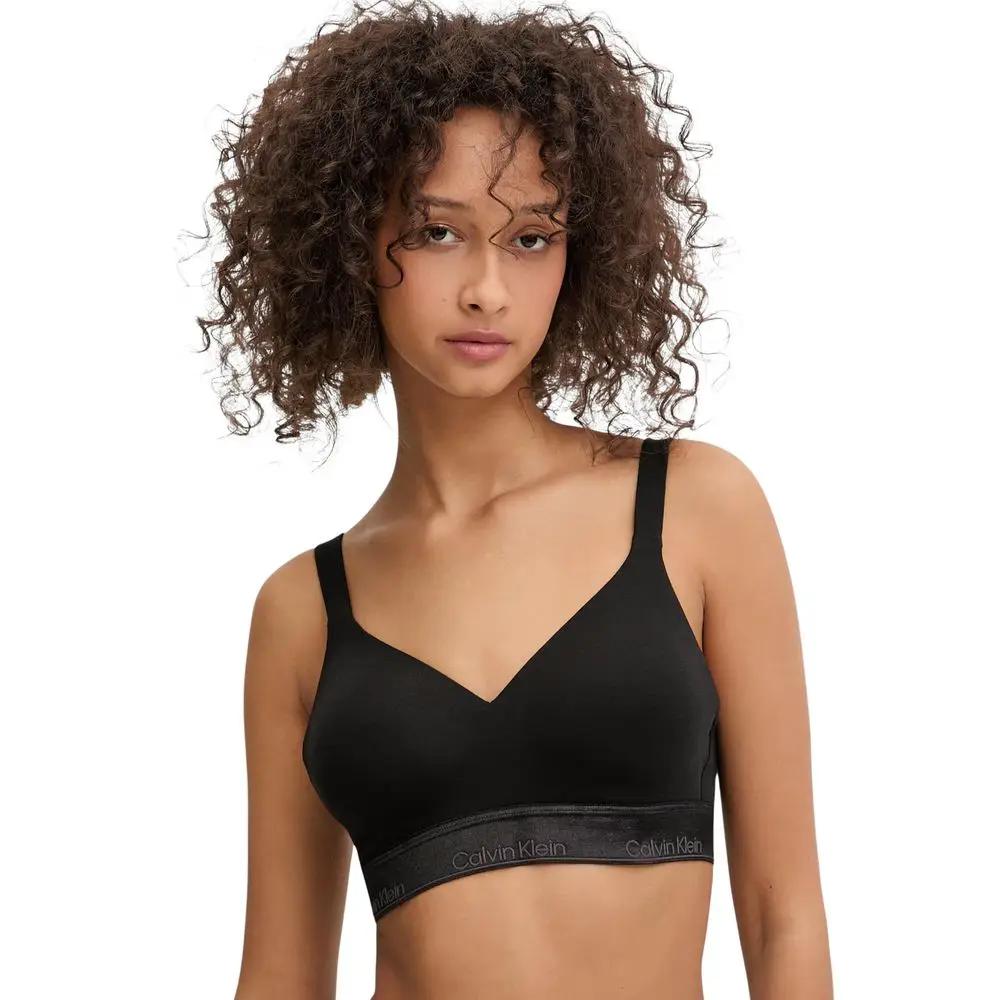 Soutien-gorge en coton noir Calvin Klein Underwear