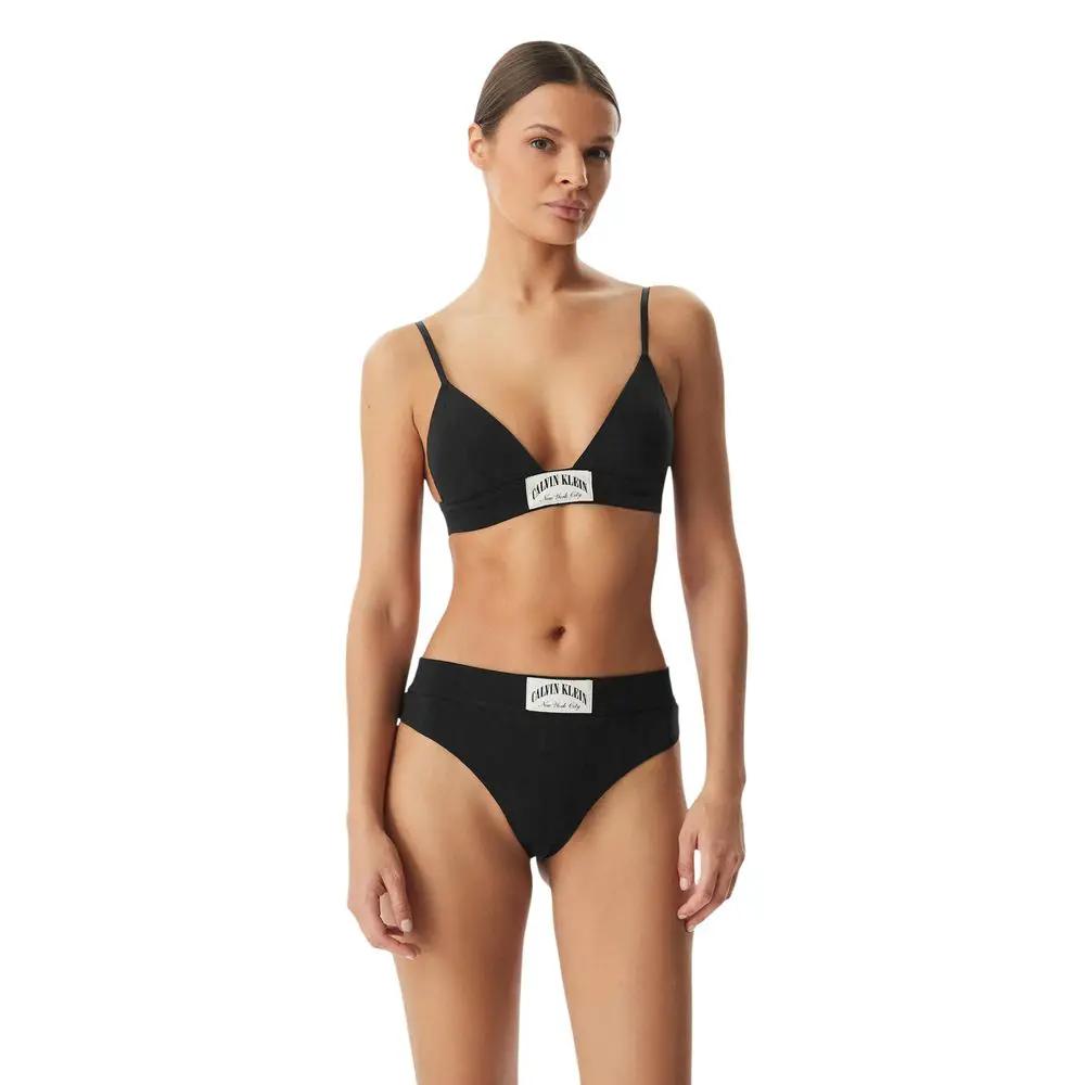 Soutien-gorge en coton noir Calvin Klein Underwear