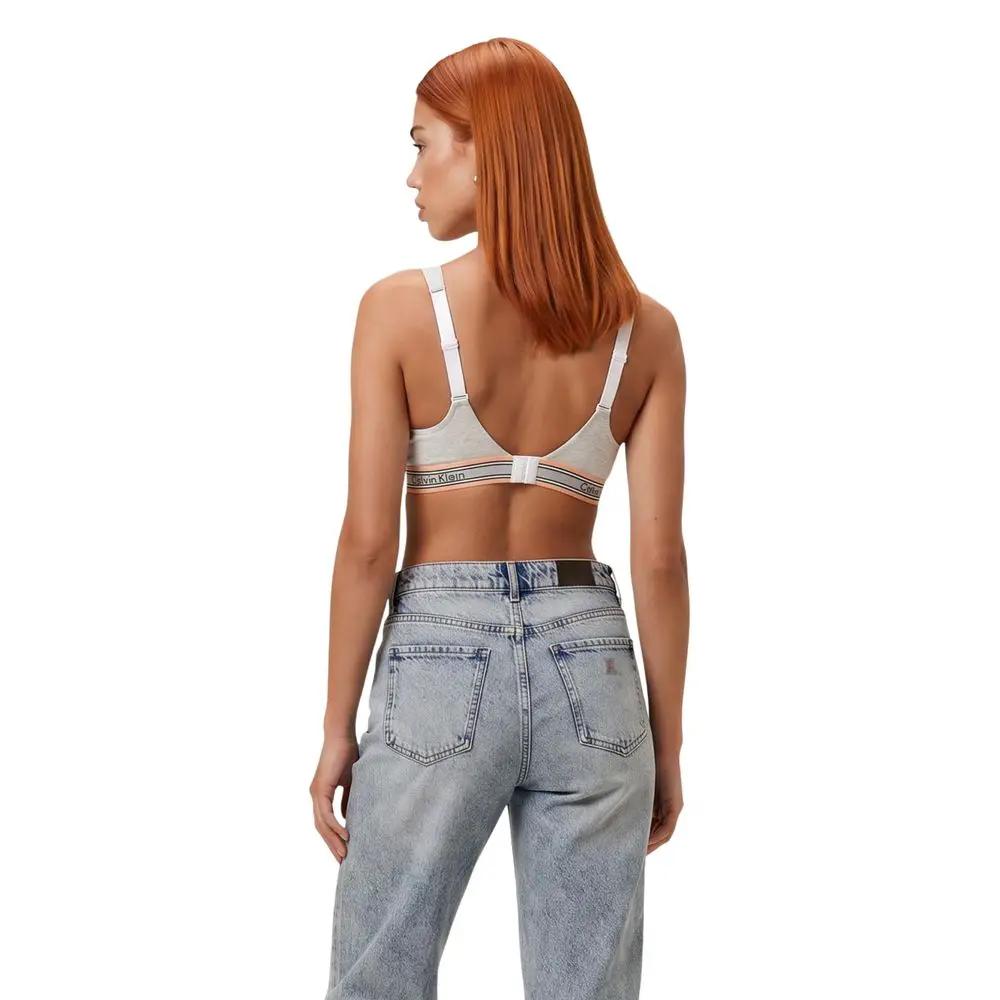 Soutien-gorge en coton crème Calvin Klein Underwear