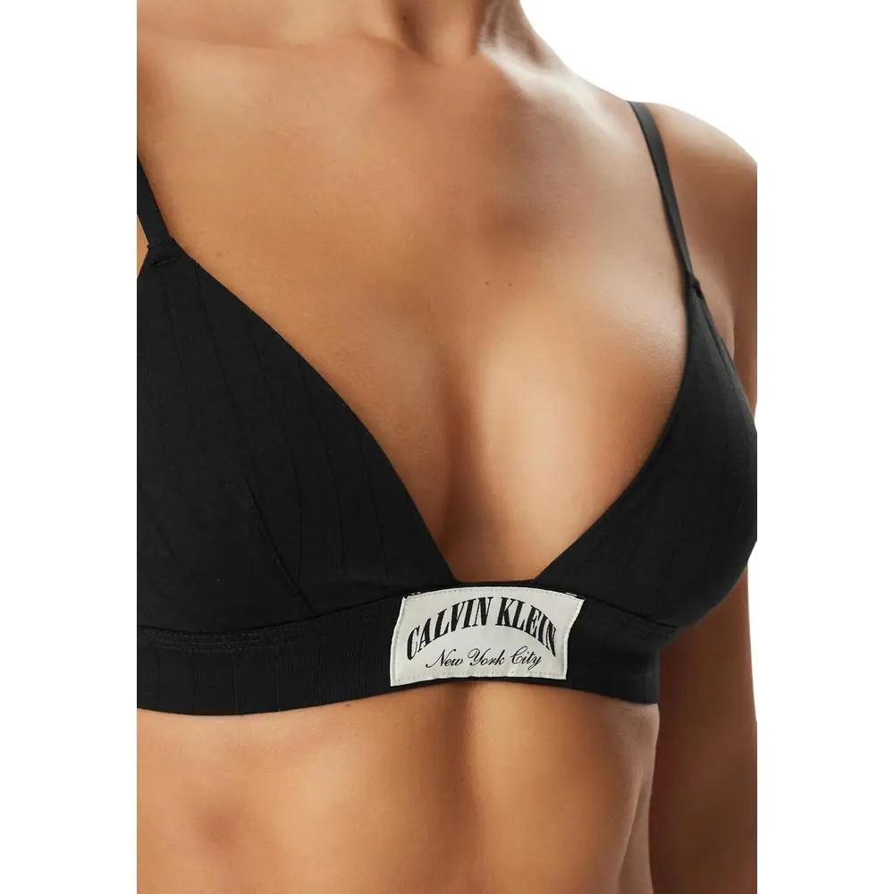 Soutien-gorge en coton noir Calvin Klein Underwear