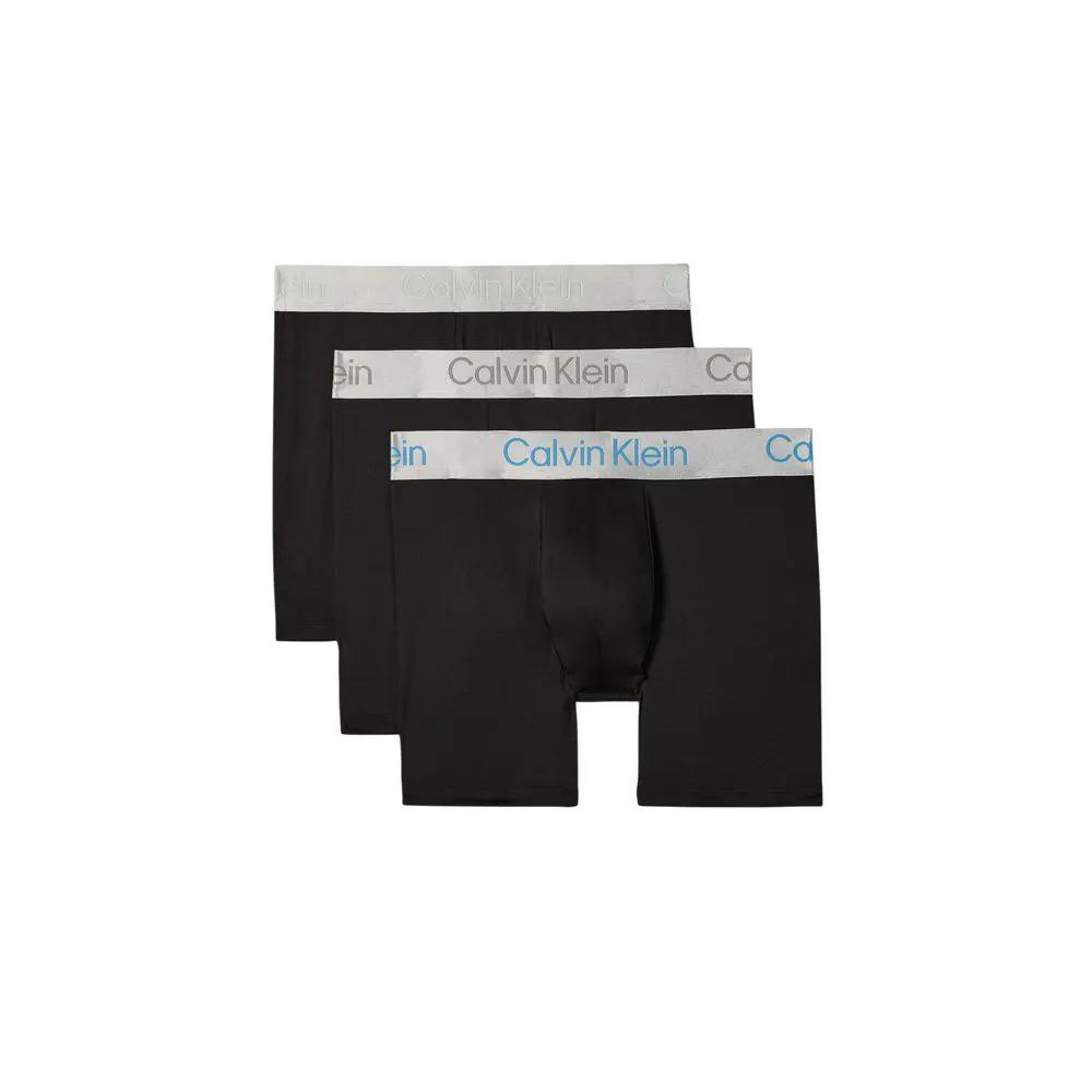 Boxers Calvin Klein Underwear noirs et blancs en polyester recyclé