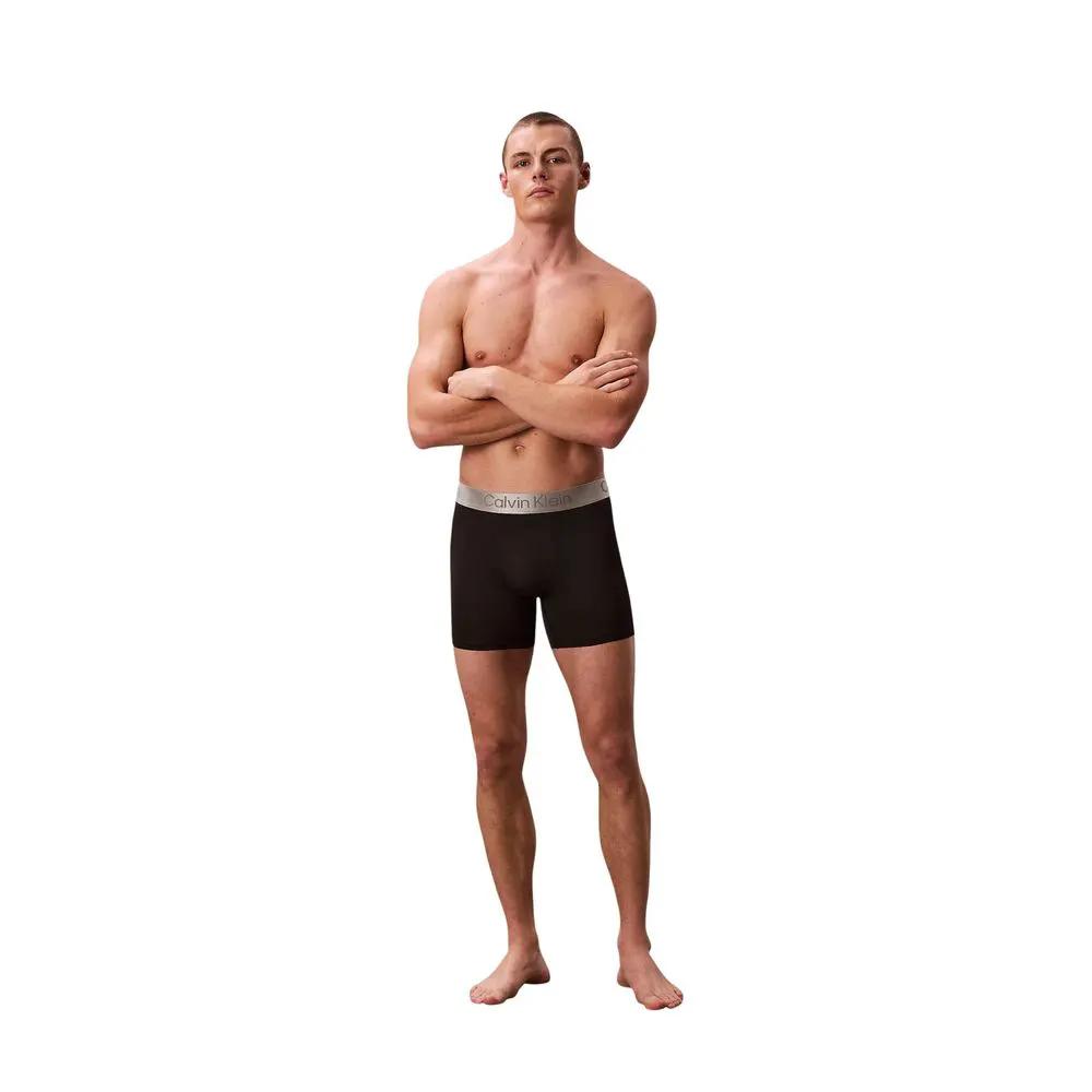 Boxers Calvin Klein Underwear noirs et blancs en polyester recyclé