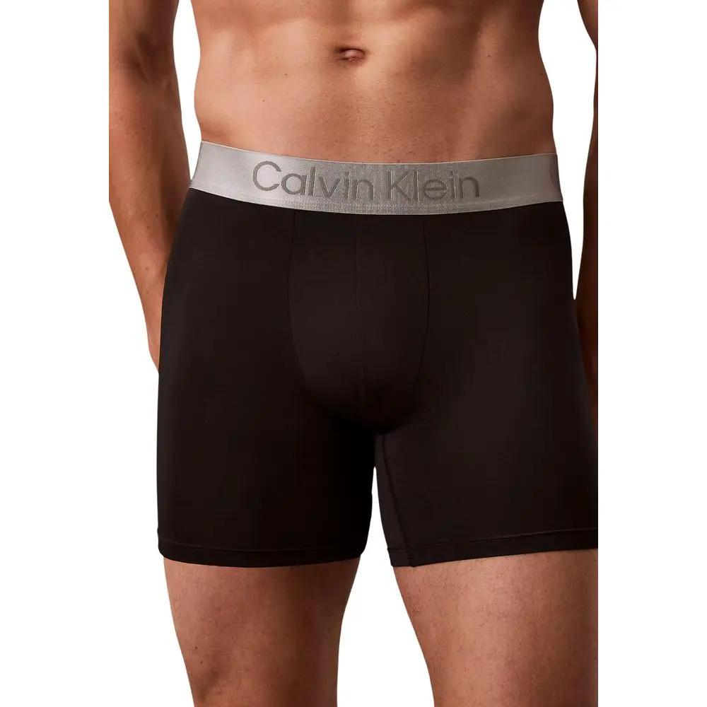 Boxers Calvin Klein Underwear noirs et blancs en polyester recyclé