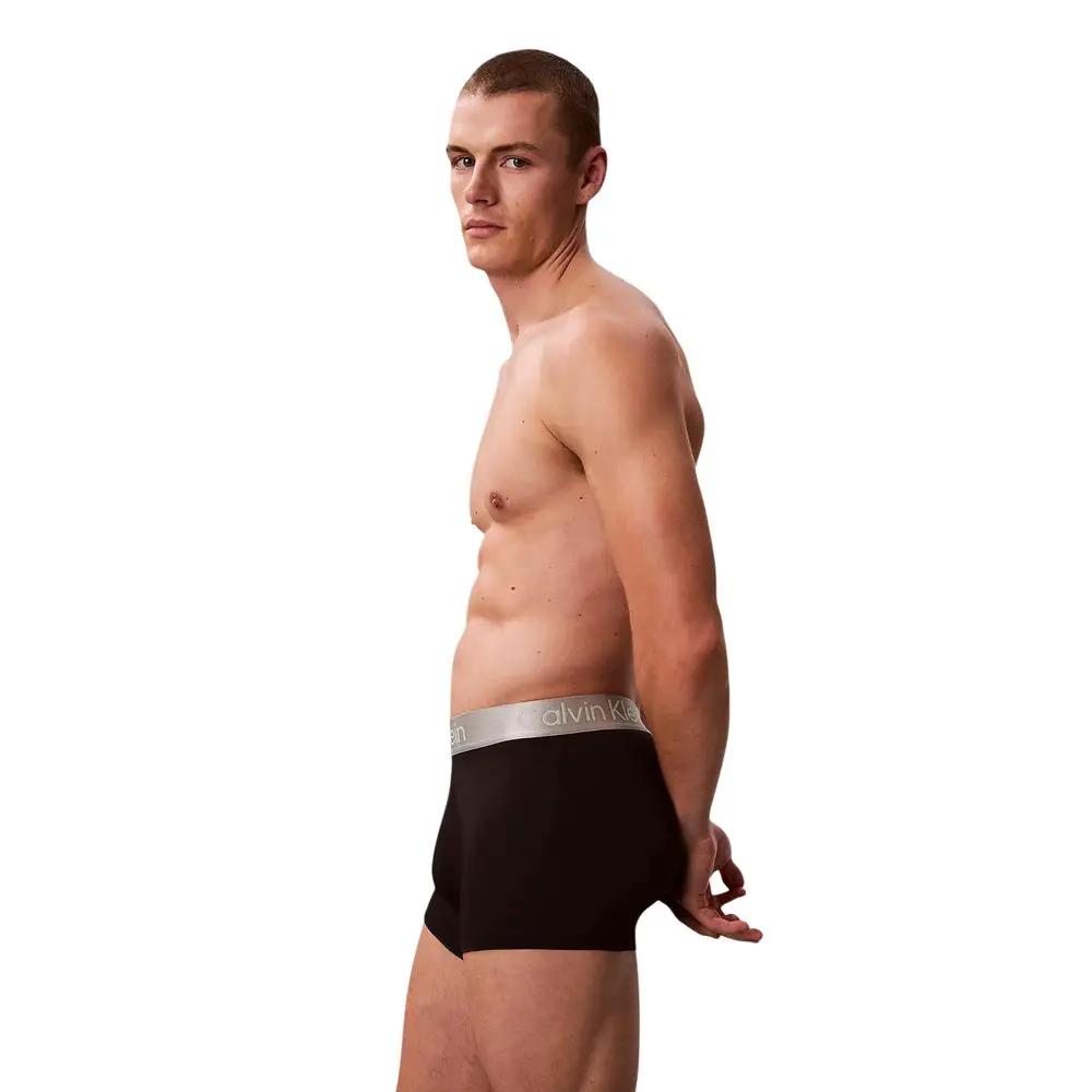 Boxer Calvin Klein Underwear en polyester recyclé noir et blanc