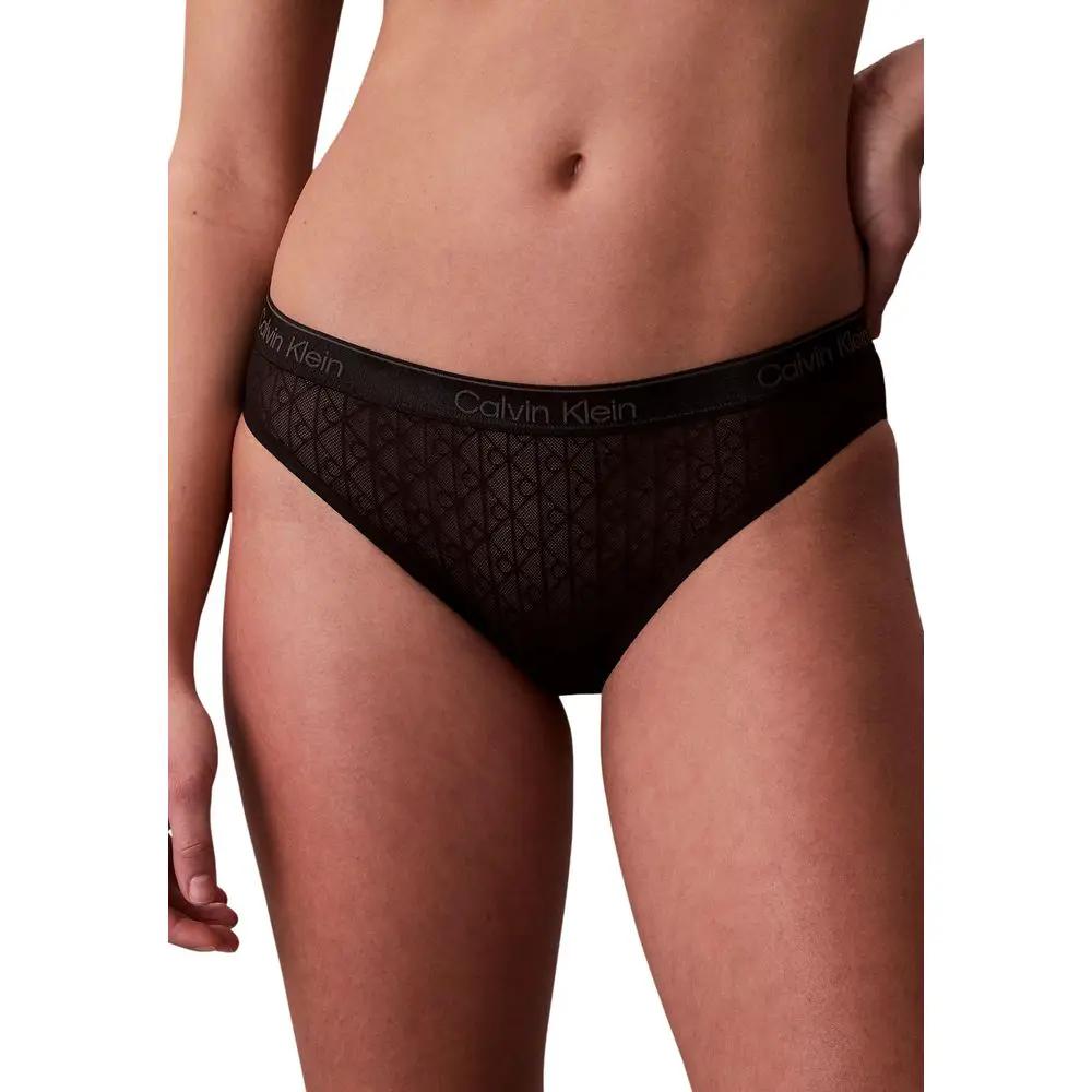 Slip en nylon noir Calvin Klein Underwear