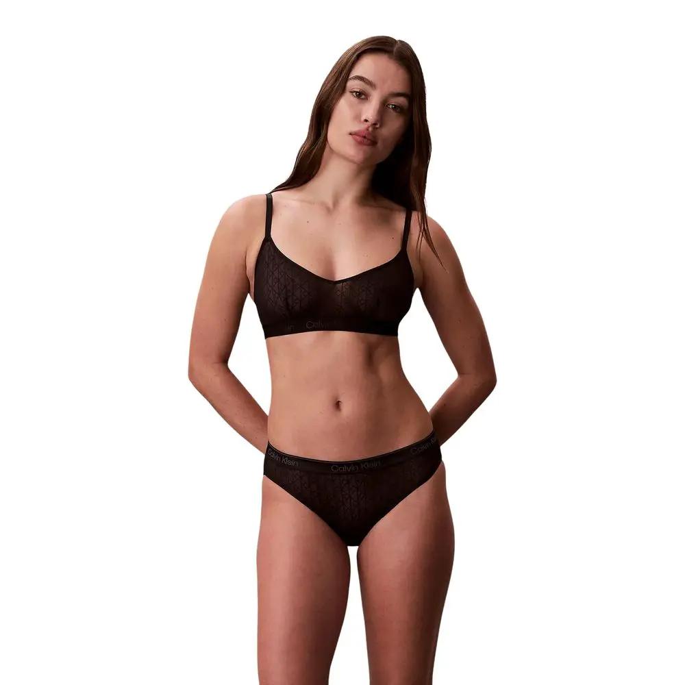 Slip en nylon noir Calvin Klein Underwear