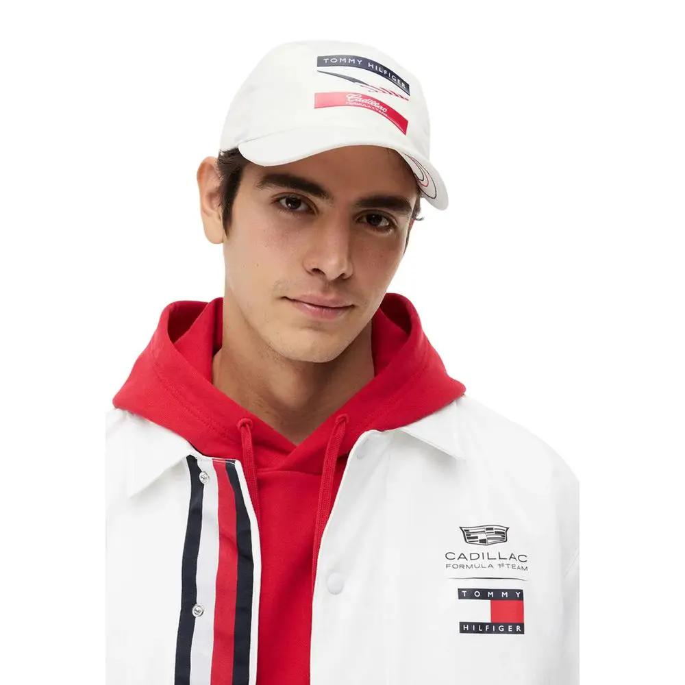 Casquette Tommy Hilfiger blanche en polyester recyclé