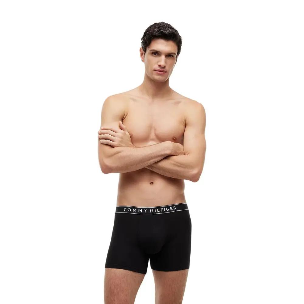 Caleçons Tommy Hilfiger noirs en coton