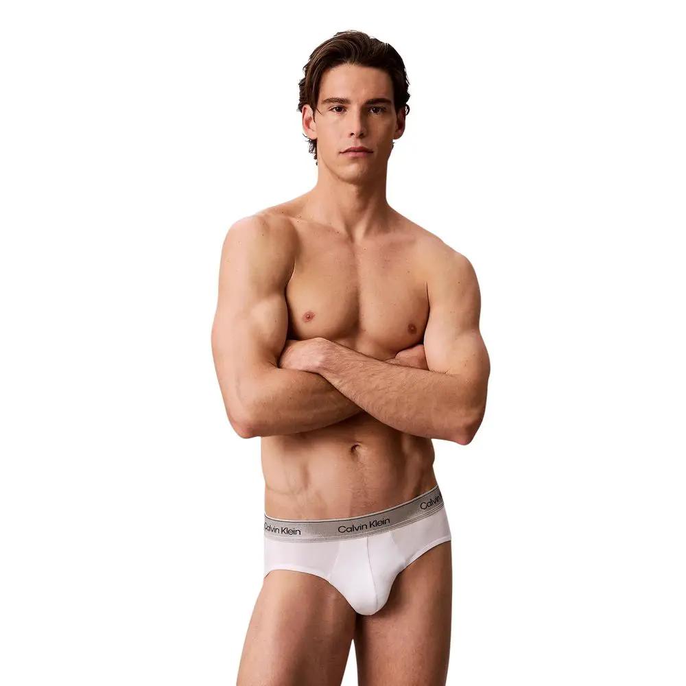 Slip bicolore en coton Calvin Klein Underwear