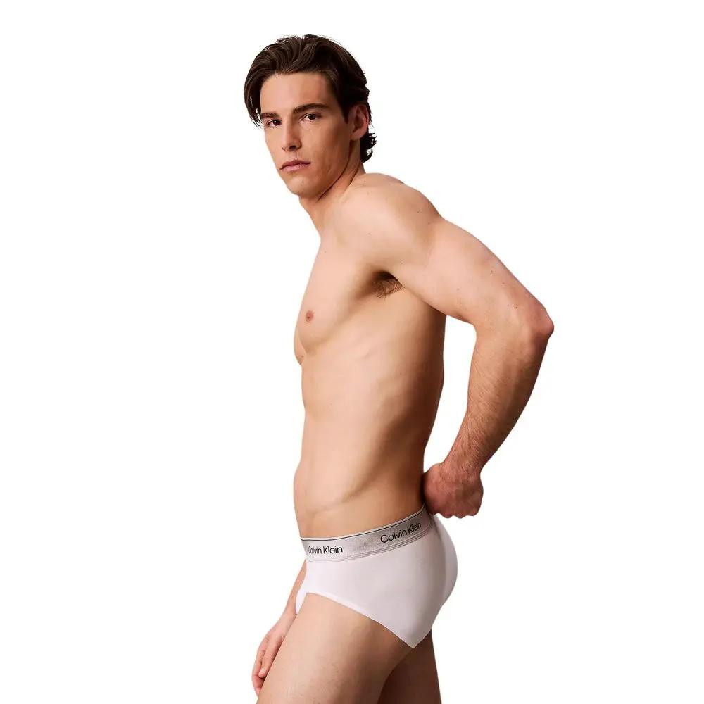 Slip bicolore en coton Calvin Klein Underwear