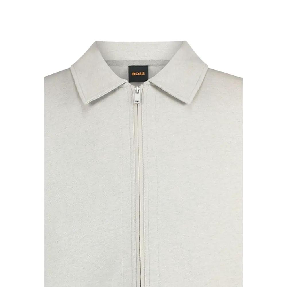Hugo Boss Gray Cotton Sweatshirt